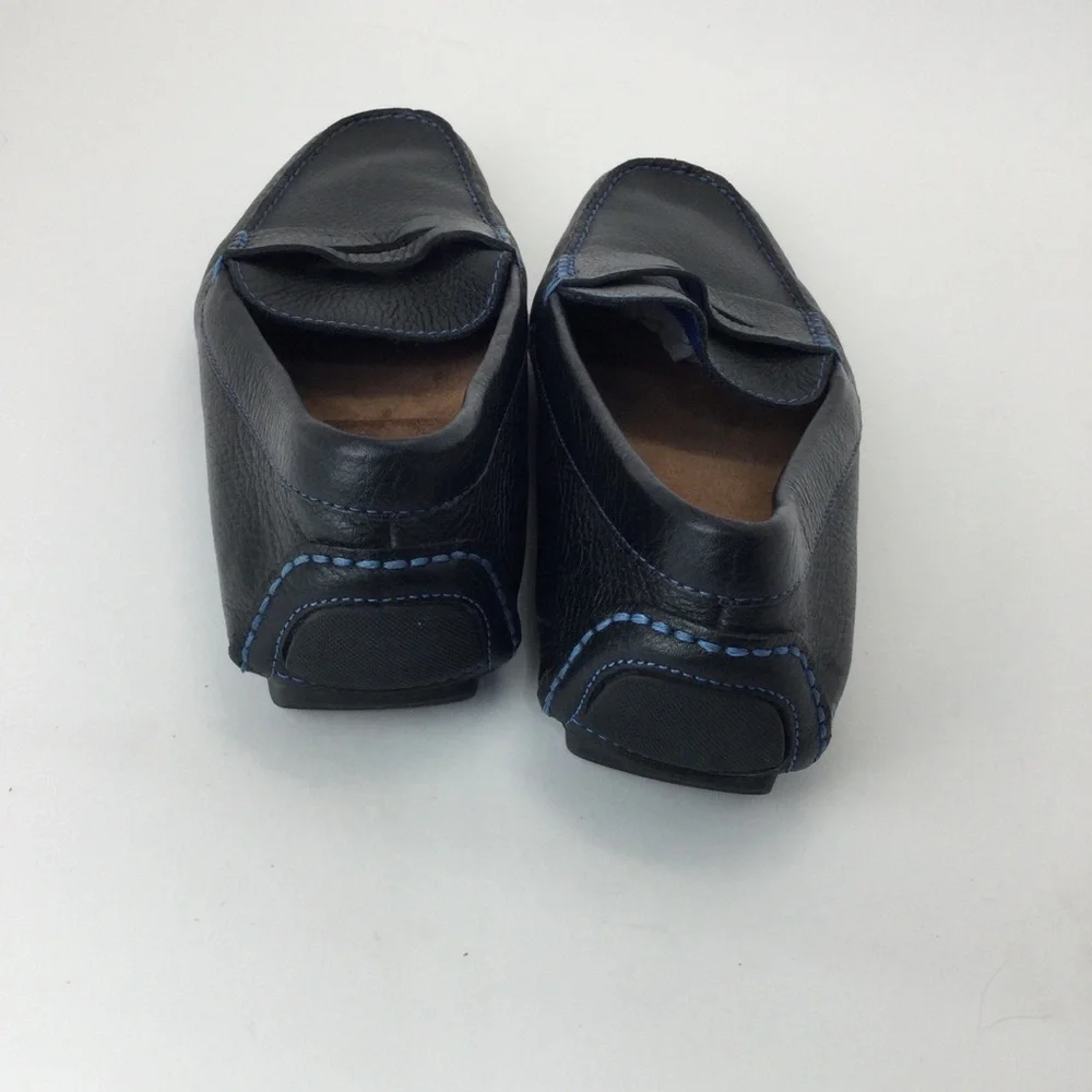 Donald‎ Pliner Vinco 3 Men's Black Leather Driving Loafers size 7.5